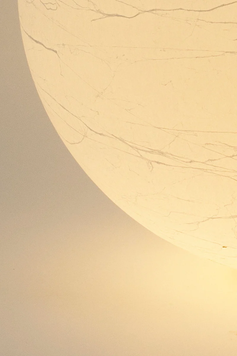 Bodenleuchte Moon Mega Kunststoff Rund 60 cm Weiß