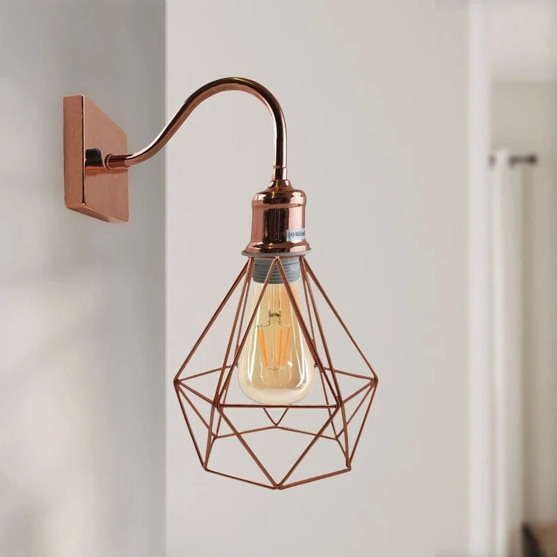 Design Wandleuchte innen roségold E27 Luxuslampen~1904