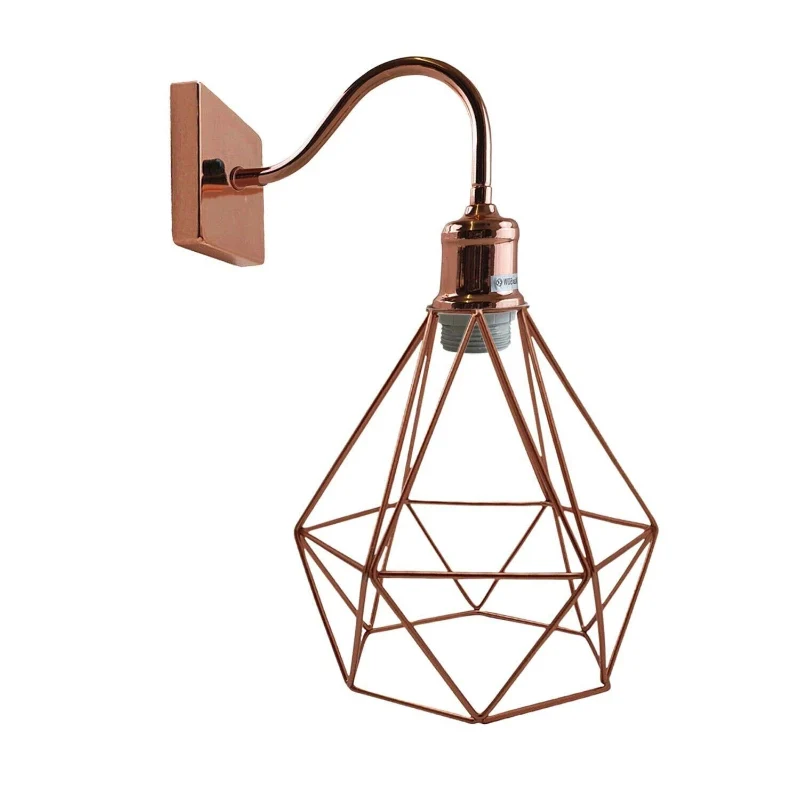 Design Wandleuchte innen roségold E27 Luxuslampen~1904