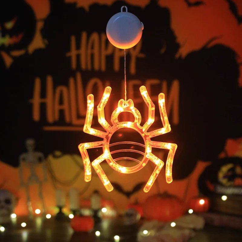 Halloween LED Slingerverlichting op Batterij met Vleermuis Spook Pompoen Motieven Sfeervolle Feestdecoratie | Sansoti
