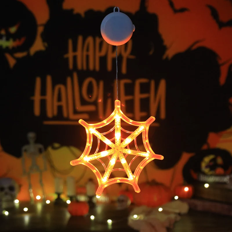 Halloween LED Slingerverlichting op Batterij met Vleermuis Spook Pompoen Motieven Sfeervolle Feestdecoratie | Sansoti