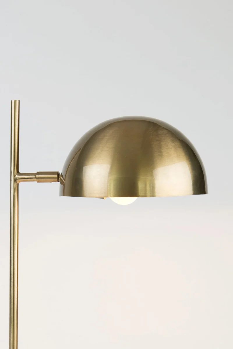 Tischlampe Miro Messing mit Schirm Rund 30x20cm