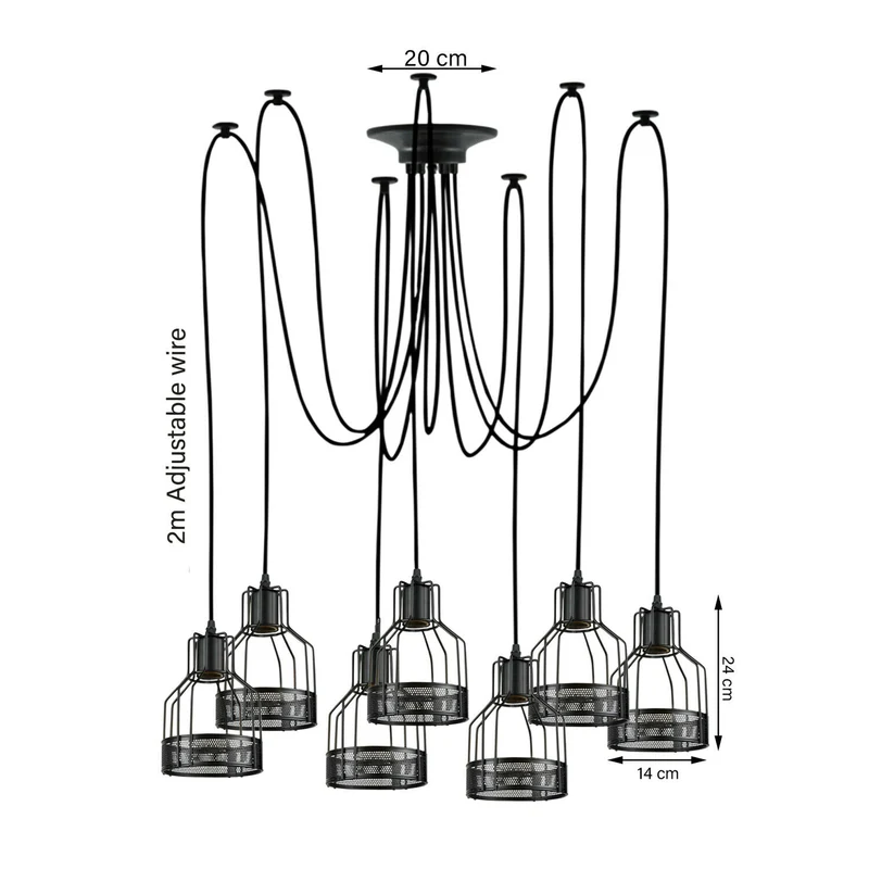 Spinnenlampe Pendelleuchte flammig Fur Schlafzimmer~1886