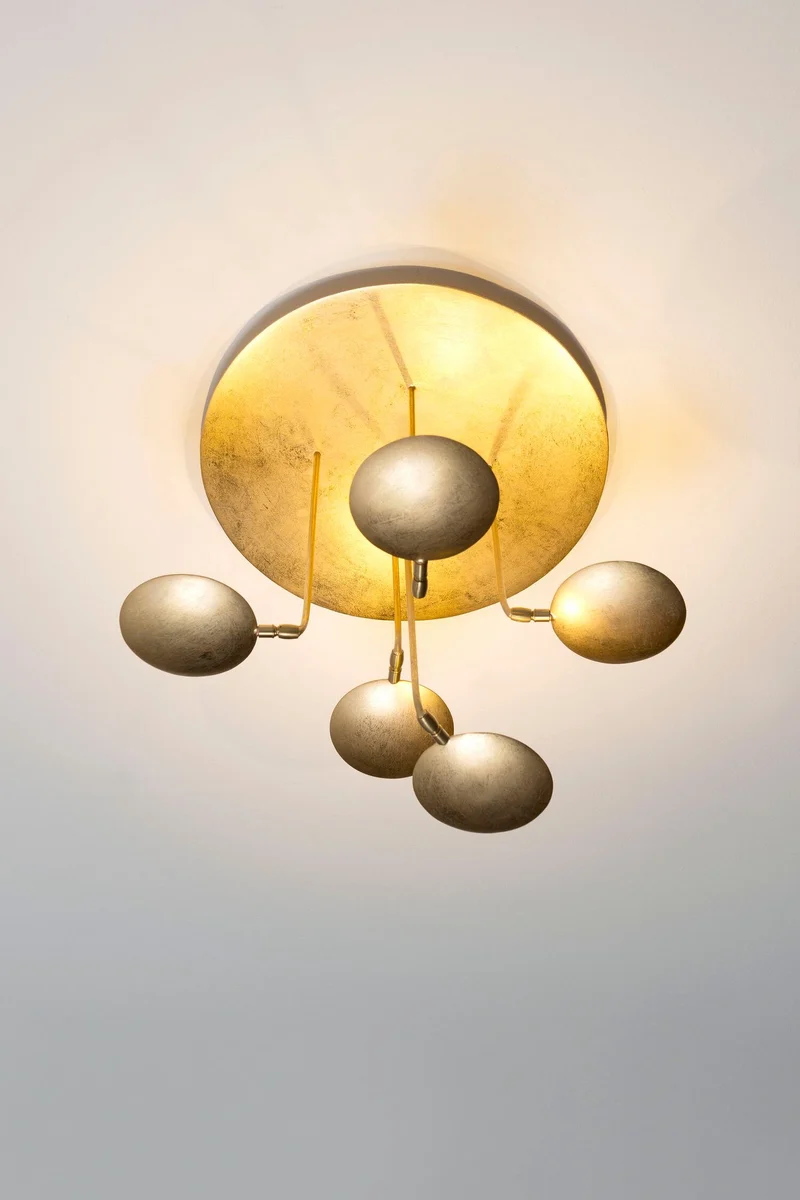 LED-Deckenlampe Trasformista 5-flammig dimmbar Kugelgelenk
