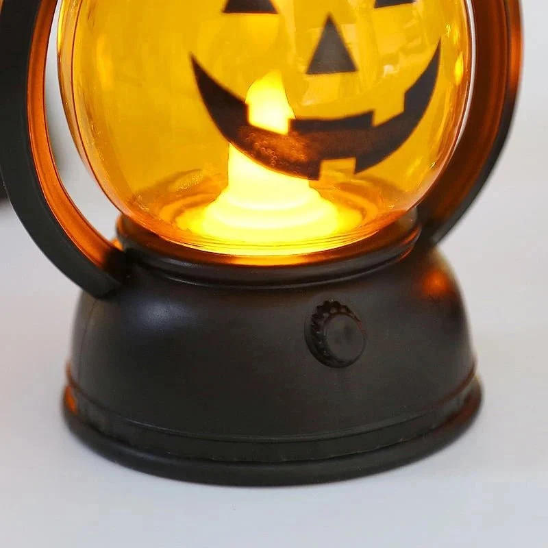 LED Pompoen Lantaarn Halloween Griezelig Schedel Licht Vlamloze Sfeerverlichting Decoratie voor Feest | Sansoti