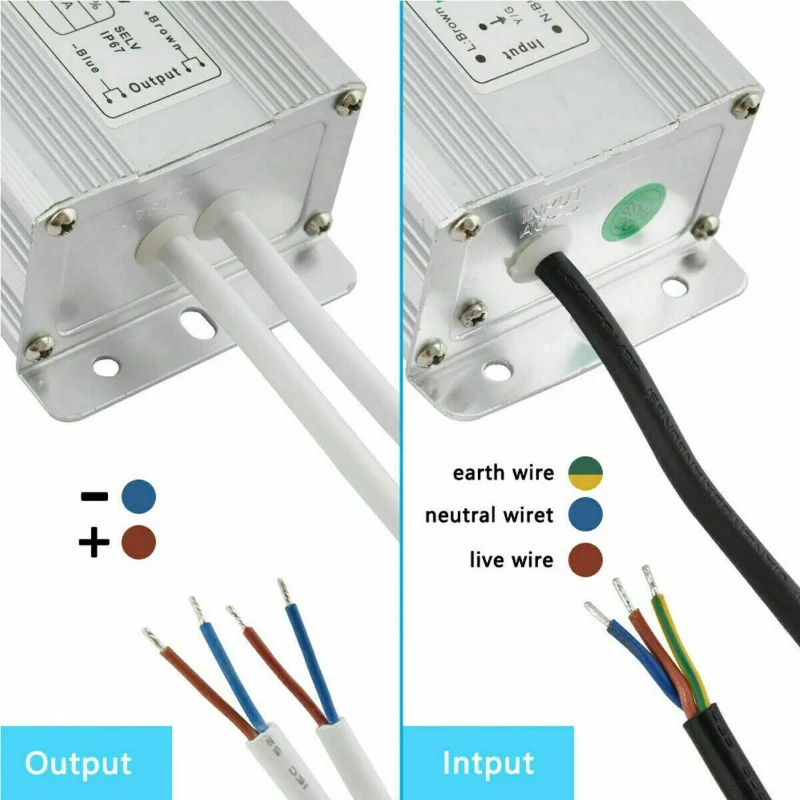 LED trafo 12v IP67 wasserdicht Netzteil 10W - 350W ~1545