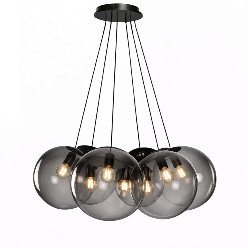 s.luce Orb Cluster Mehrfach-Pendelleuchte 7-flammig 7x40cm