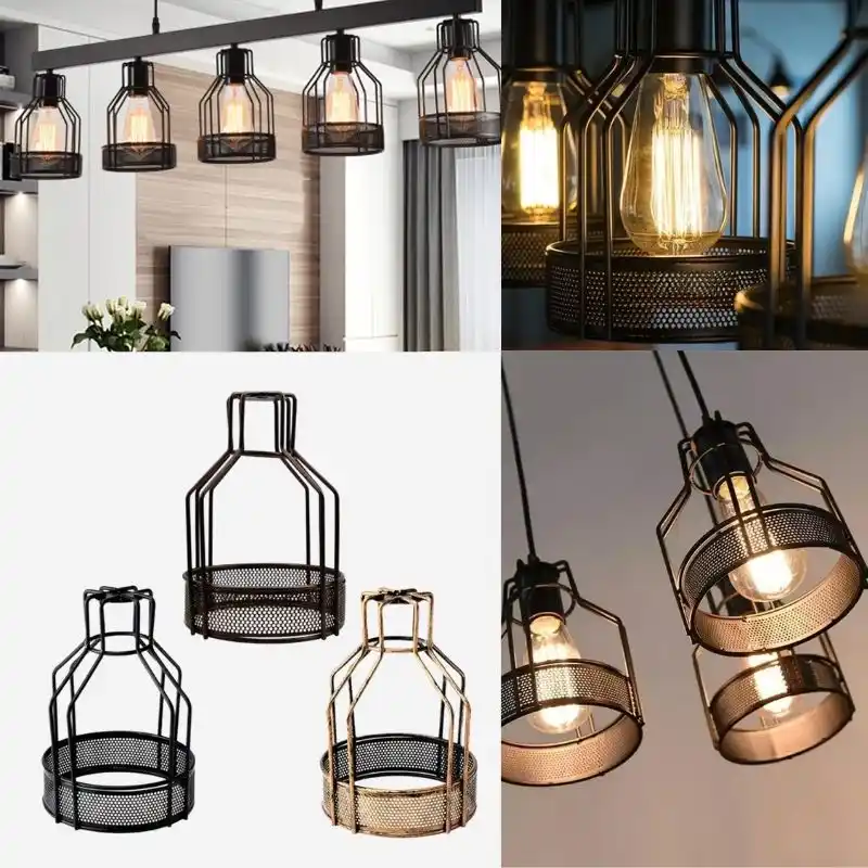 All Seasons Life Lampe Vintage Industrial Draht Lampenschirm~1543
