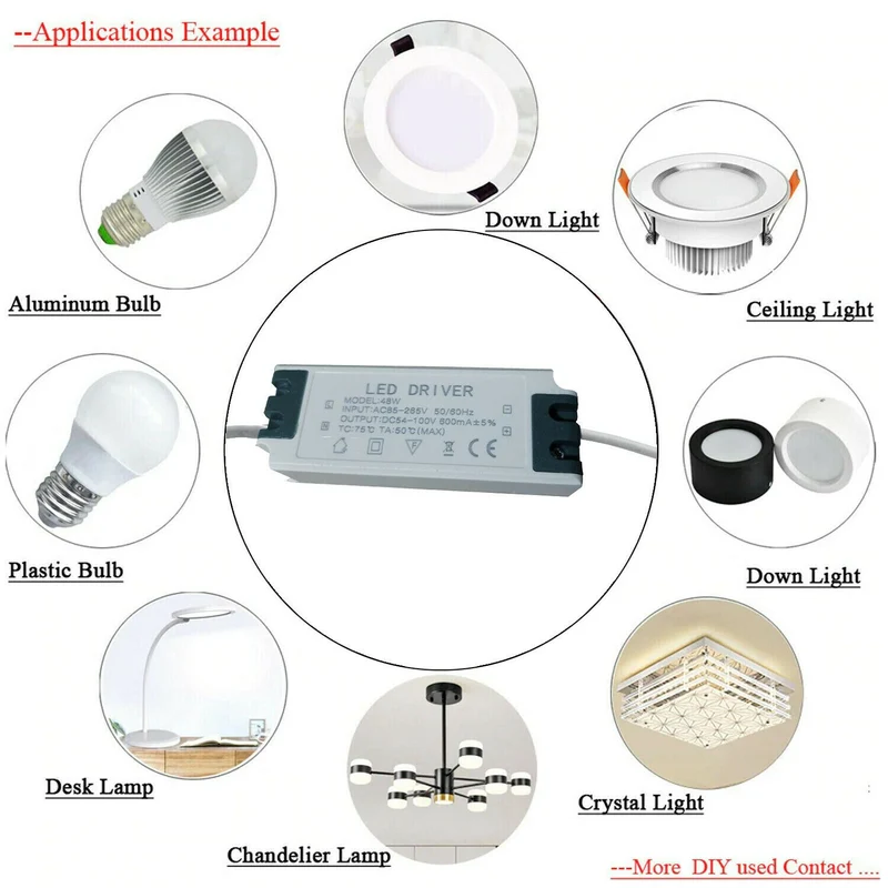 LED Treiber 48W 600mA Konstantstrom 48W ~1709