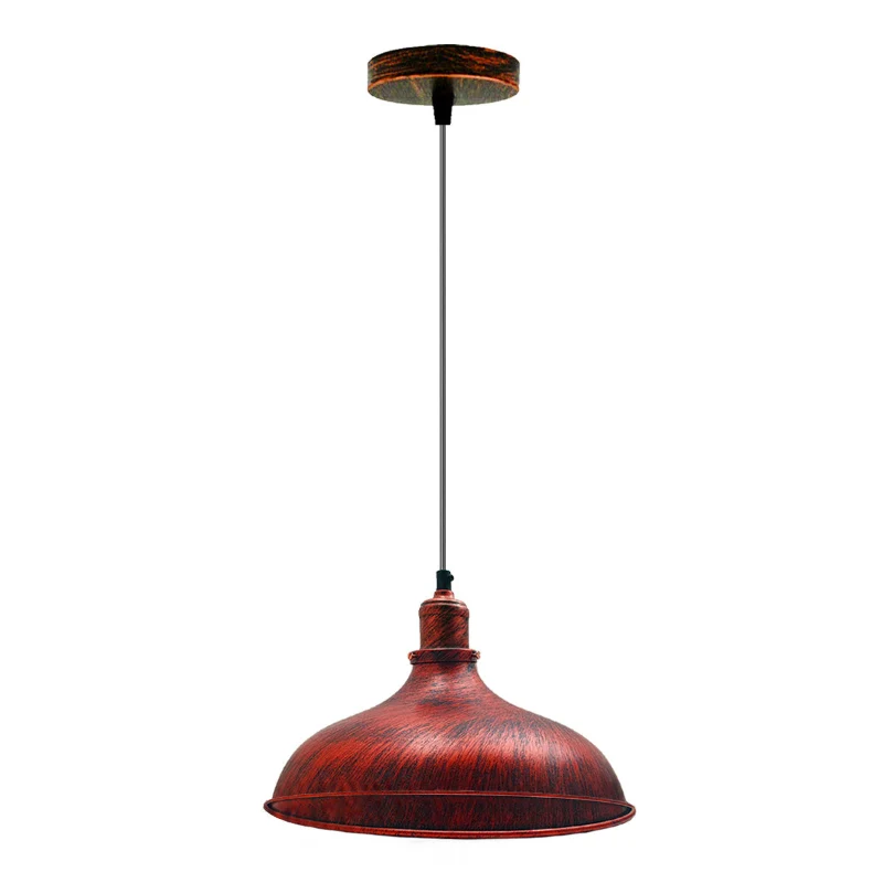 Retro Industrie Pendelleuchte Rot – Vintage Hängelampe Ø 36cm~2784