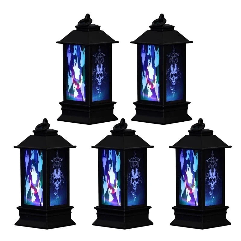 Decoratieve LED-lantaarn met Flakkerlicht Halloween Sfeerverlichting Binnen Buiten Tuin Tuindecoratie Sfeerlamp | Sansoti