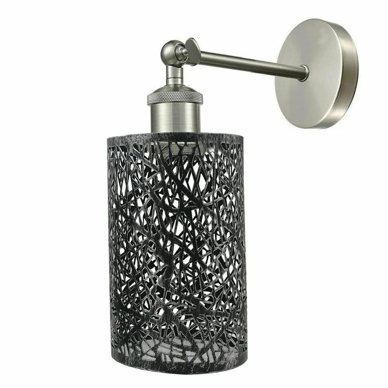 Retro Blumenmuster Trommel Wandleuchte Küche/Esstisch~1537
