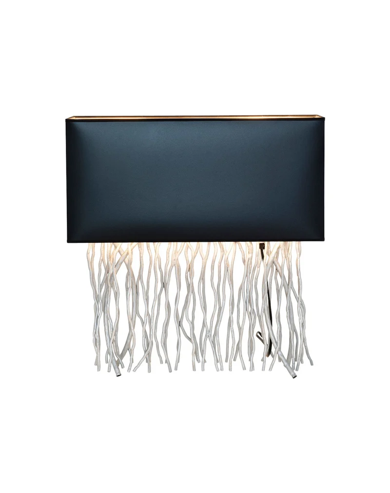 Tischlampe Capri 2-flammig mit Schirm 50x18cm