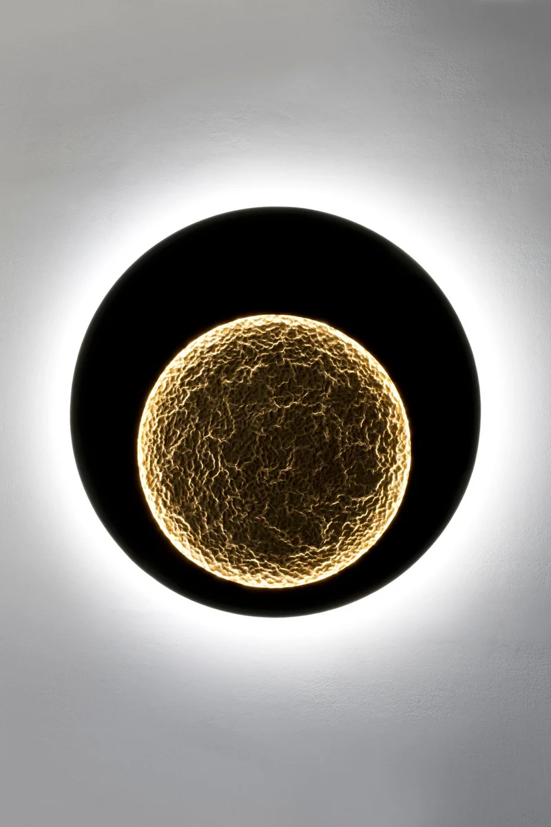 LED-Wandleuchte Plenilunio Gigante Xl dimmbar gehämmert
