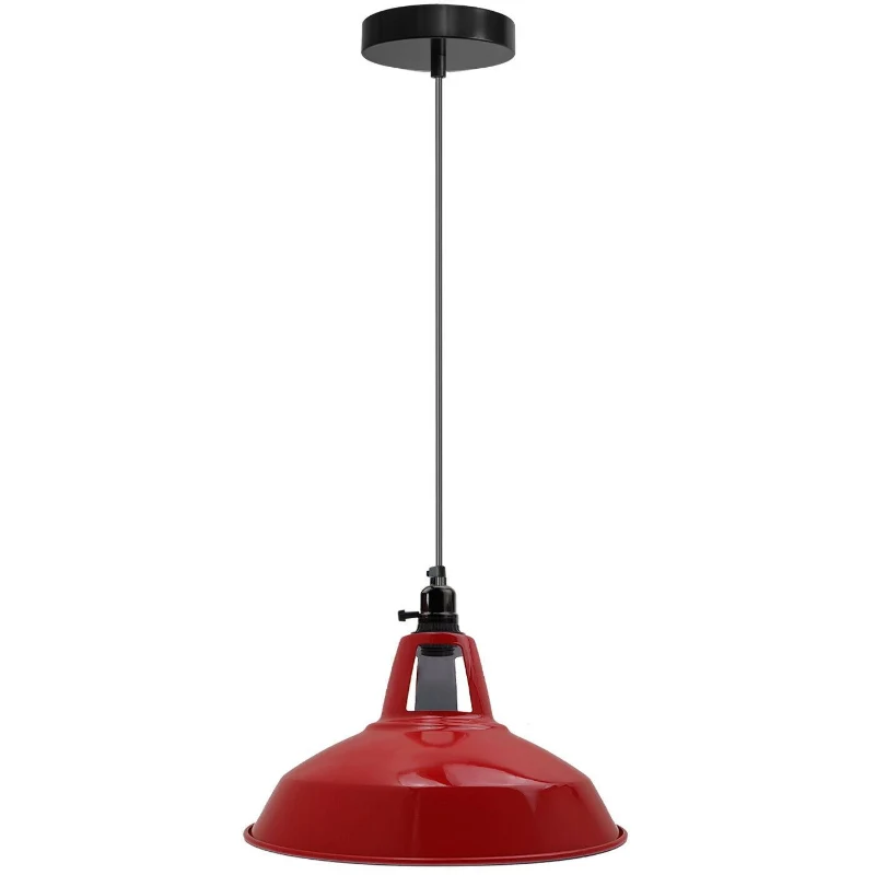Vintage Industrial Pendelleuchte mit Deckenschalter ~1700