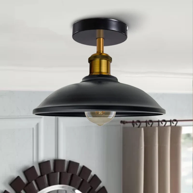 Schwarz Metal Deckenpendelleuchte innen wandleuchtefür Wohnzimmer ~1596