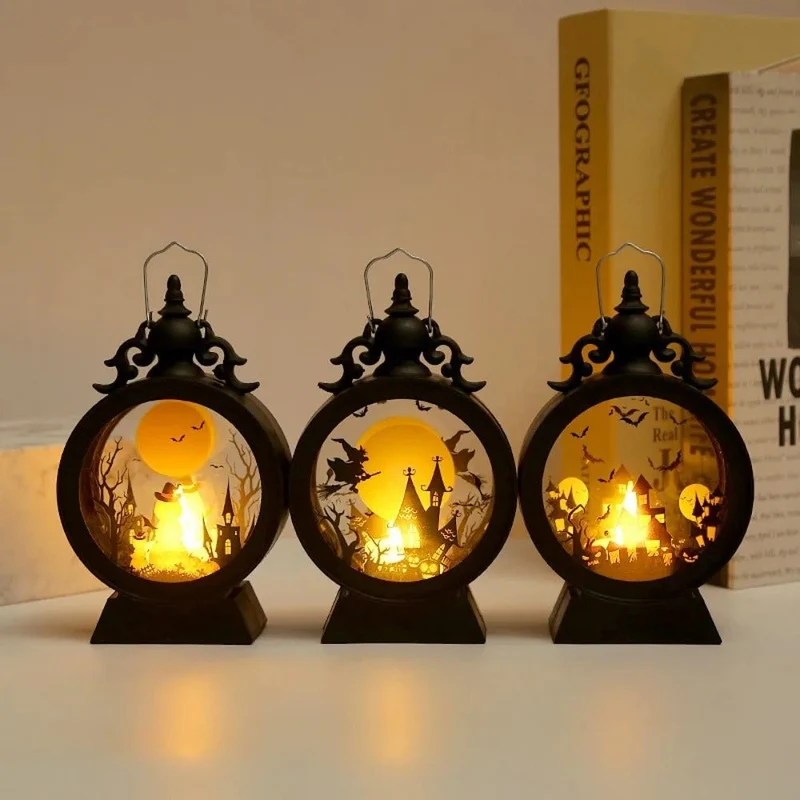 Retro LED Lantaarn met Flakkerlicht – Windbestendige Decoratieve Handlamp voor Sfeerverlichting Binnen en Buiten | Sansoti