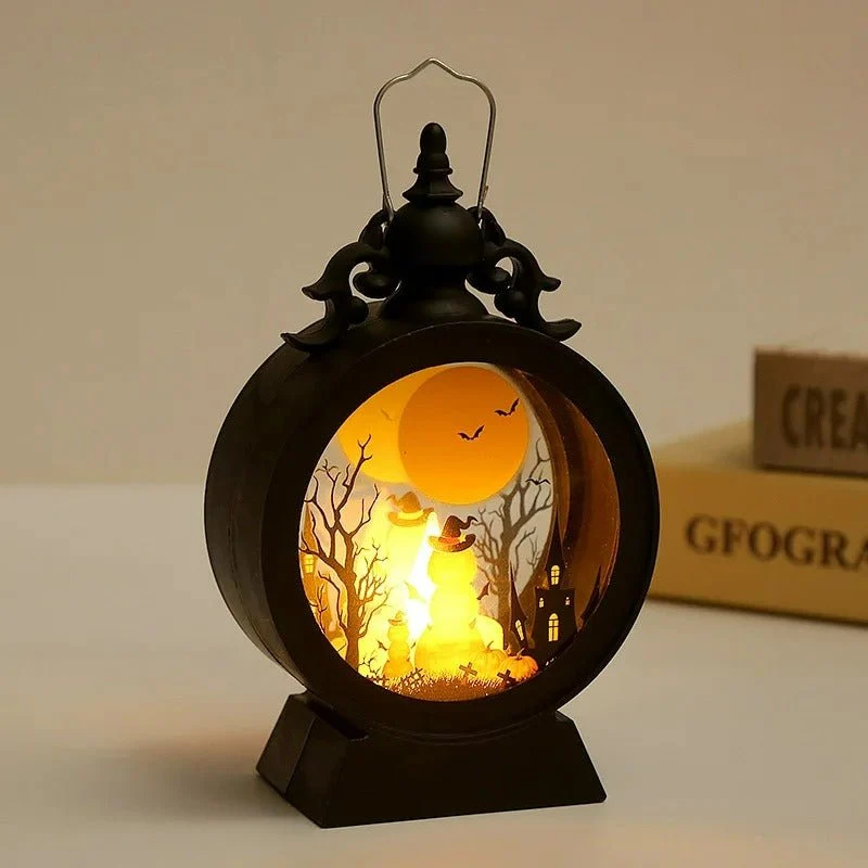 Retro LED Lantaarn met Flakkerlicht – Windbestendige Decoratieve Handlamp voor Sfeerverlichting Binnen en Buiten | Sansoti