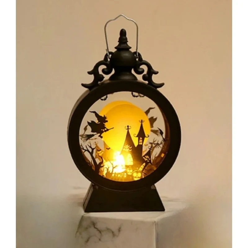 Retro LED Lantaarn met Flakkerlicht – Windbestendige Decoratieve Handlamp voor Sfeerverlichting Binnen en Buiten | Sansoti
