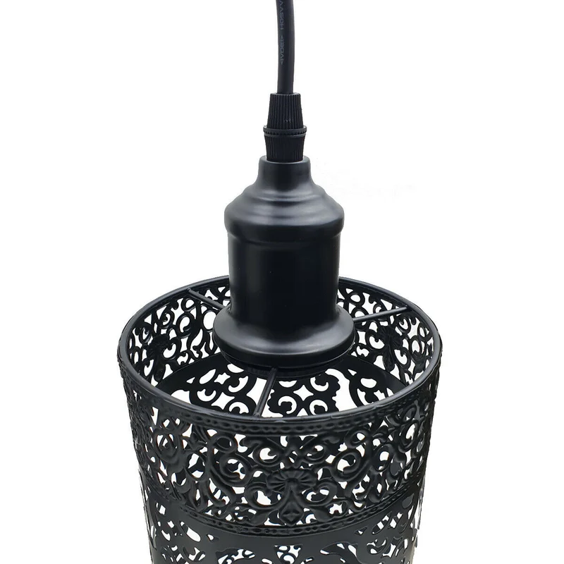 Schwarz-Pendelleuchte Retro Deckenlampe Vintage-Leuchte Hängelampe Industrie Design E27~1526