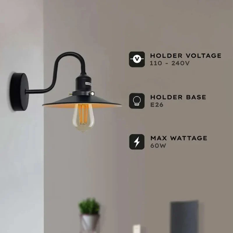 All Seasons Life Industrial Wandleuchte Retro | Diverse Farben ~1523