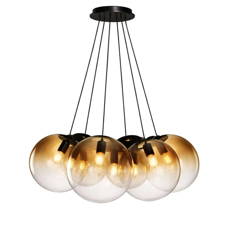 s.luce Orb Cluster Mehrfach-Pendelleuchte 7-flammig 7x20cm
