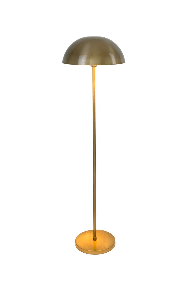 Stehlampe Fungo mit Schirm Rund 143 cm Gold