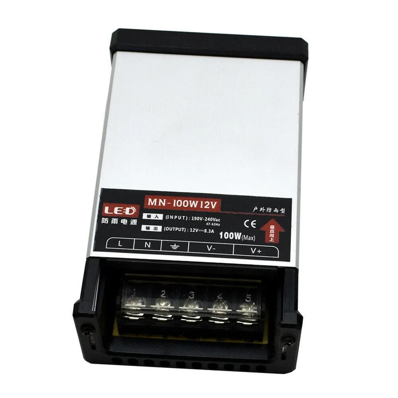 LED DC 12V 100W Regendichtes Netzteil Außentransformator~1213