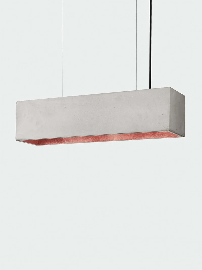 Gantlights B4 LED-Pendelleuchte Beton 56cm dimmbar