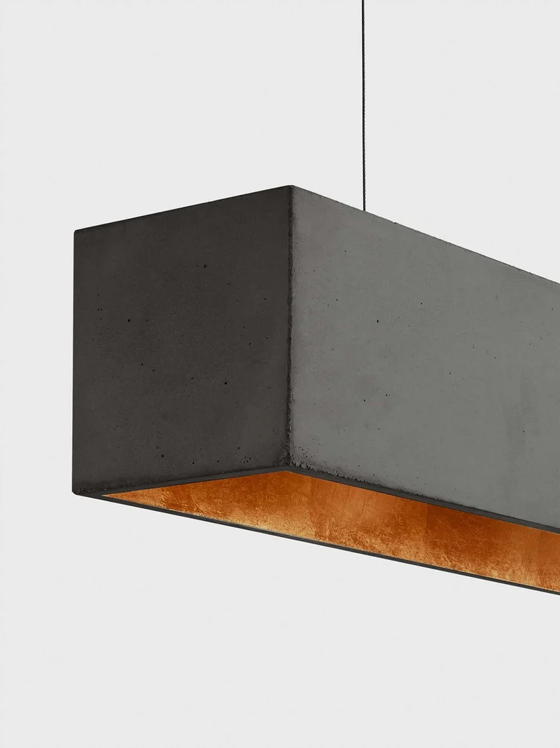 Gantlights B4 LED-Pendelleuchte Beton 56cm dimmbar