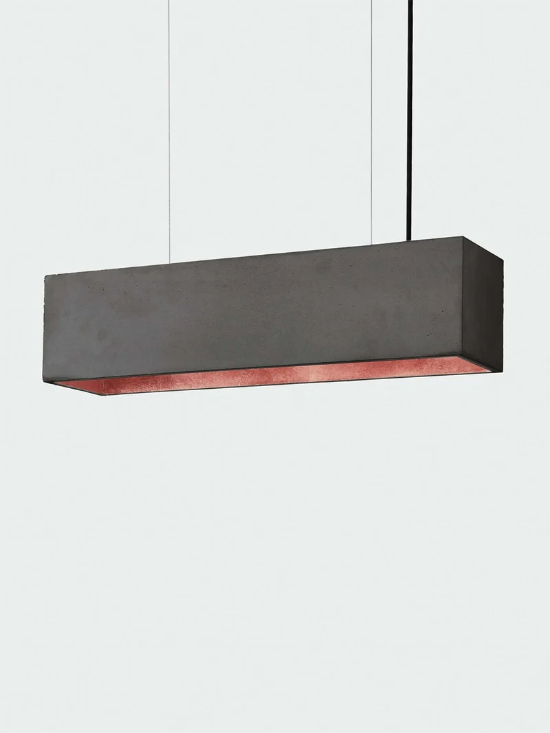 Gantlights B4 LED-Pendelleuchte Beton 56cm dimmbar