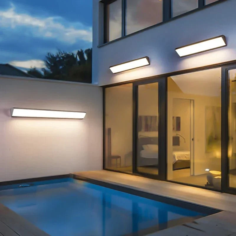 Waterdichte LED Buitenwandlamp Aluminium 60cm 90cm Warm Wit Koud Wit Veranda Tuin Terras Verlichting | Sansoti