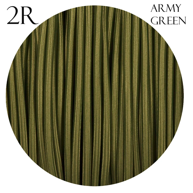 1m,5m,10m Rundes 2-Adriges Geflochtenes Farbiges Kabel ~1438