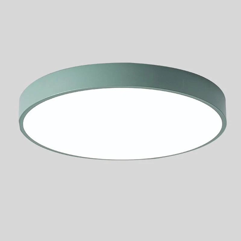 Plafondlamp Hout Rond Minimalistisch Design Scandinavisch Macaron Stijl Woonkamer Slaapkamer LED Verlichting | Sansoti