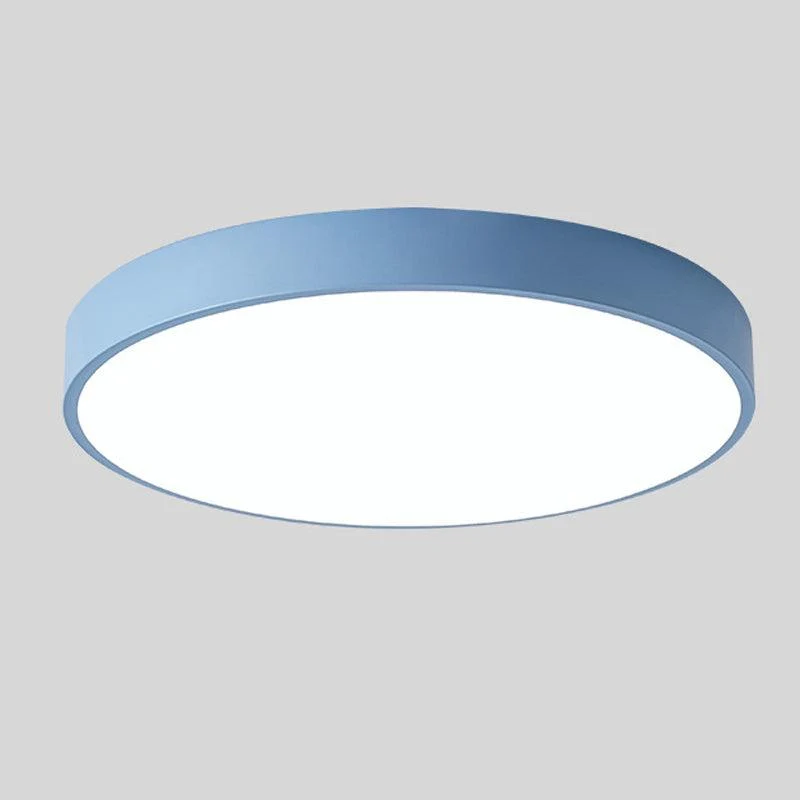 Plafondlamp Hout Rond Minimalistisch Design Scandinavisch Macaron Stijl Woonkamer Slaapkamer LED Verlichting | Sansoti