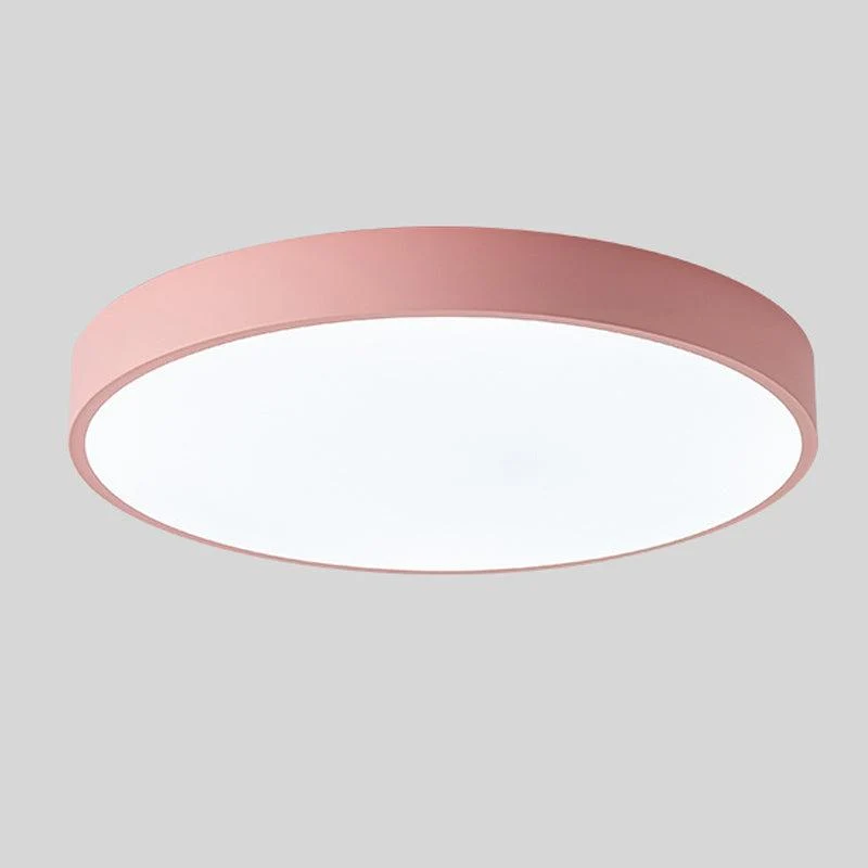 Plafondlamp Hout Rond Minimalistisch Design Scandinavisch Macaron Stijl Woonkamer Slaapkamer LED Verlichting | Sansoti