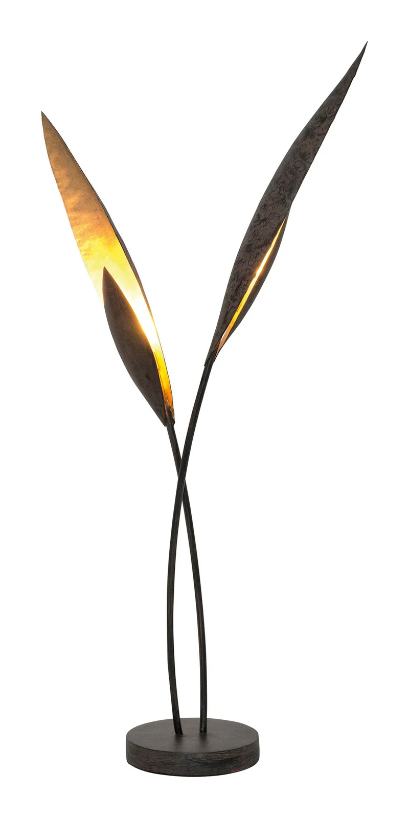 Tischleuchte Strelicie 2-flammig 30x12cm Gold