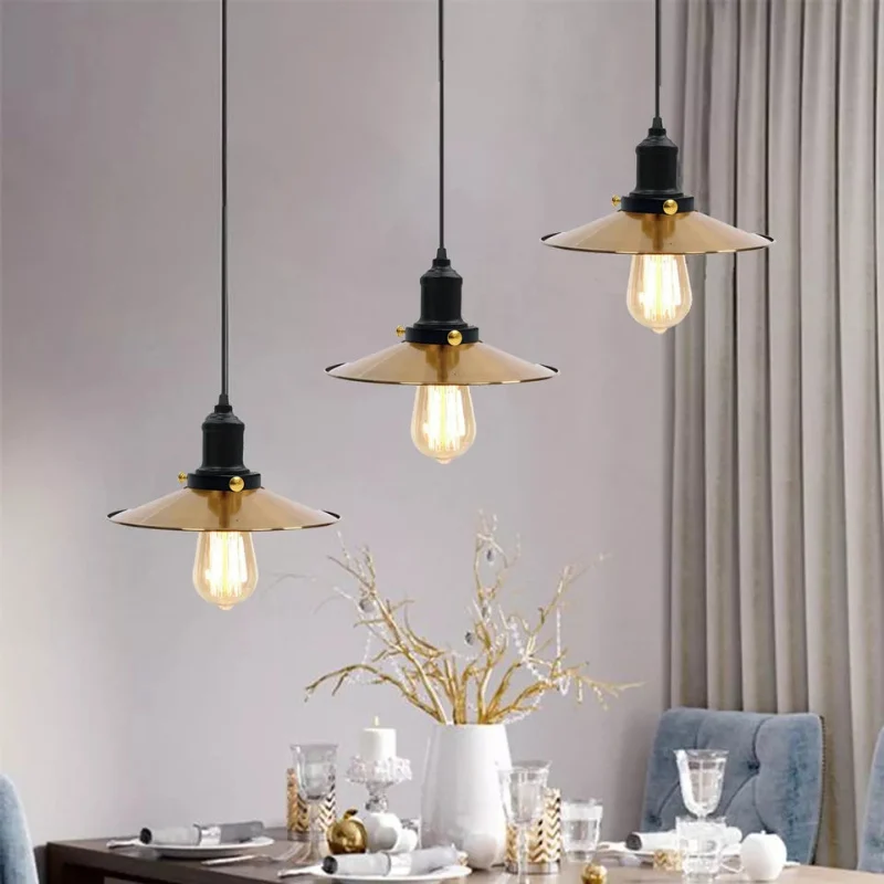 Deckenleuchten flach E27 LED als Pendel | Ø 22 cm~1817