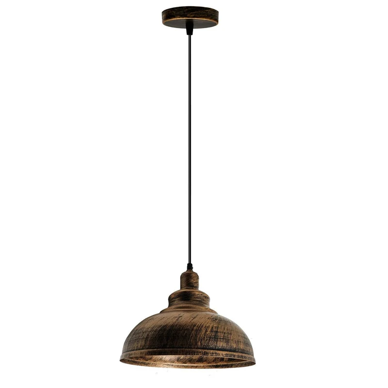 Retro Factory Glow Pendelleuchte E27 Fassung aus antikem Kupfer ~1104