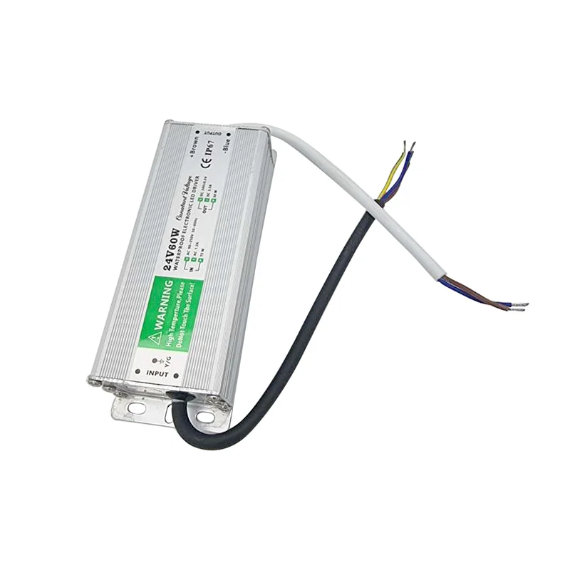 LED Netzteil 60W 24V 2.5A IP67 LED wasserdichte Stromversorgung ~1100