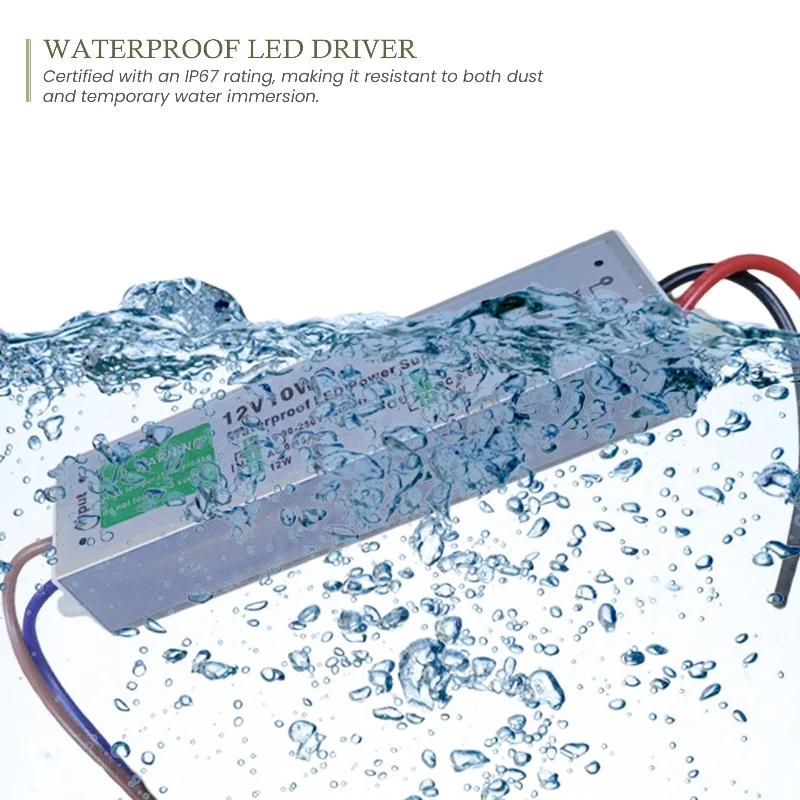 All Seasons Life Wasserdichter LED Trafo 12V 10W IP67 Netzteil ~1099