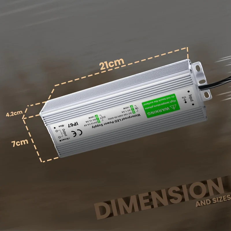 All Seasons Life Wasserdichter LED Trafo 12V 10W IP67 Netzteil ~1099