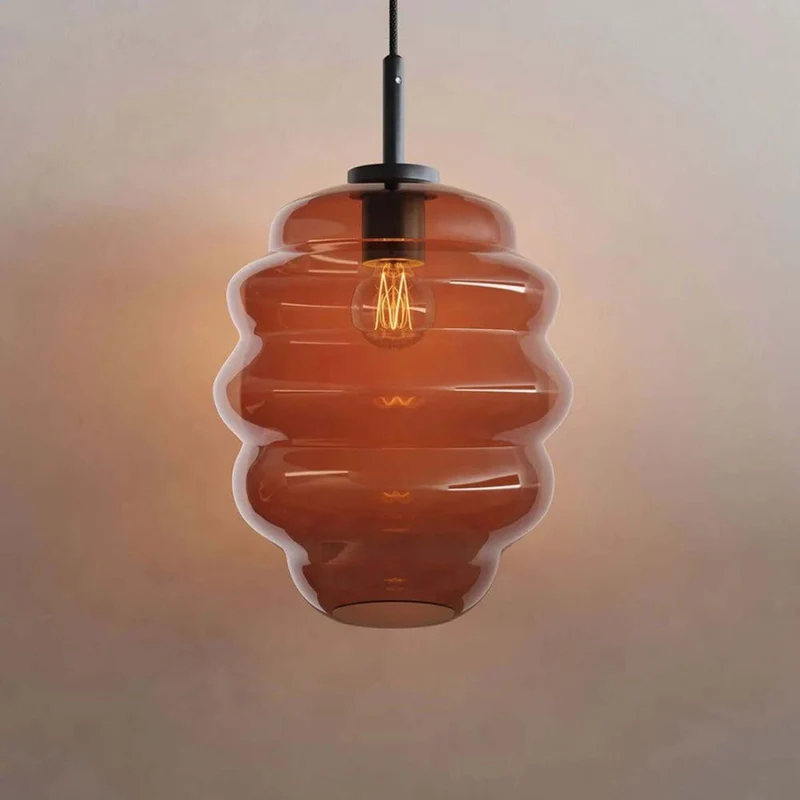 s.luce Echos Cluster Glas-Pendelleuchte 7-flammig 7x25cm
