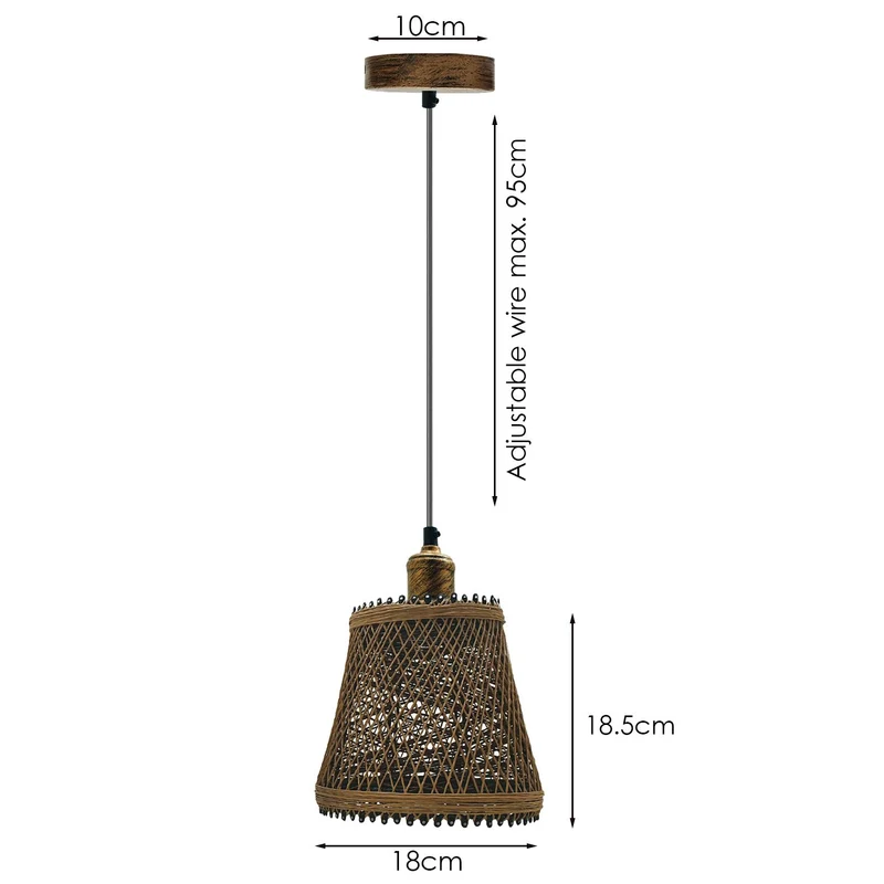 Industrielle Vintage Deckenlampe – Retro E27 Pendelleuchte mit Käfig-Design Kronleuchter~1506