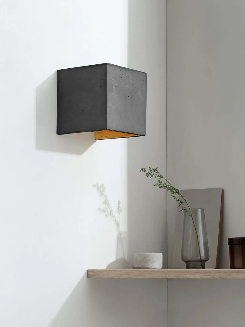 Gantlights B3 Wandlampe quadratisch Beton