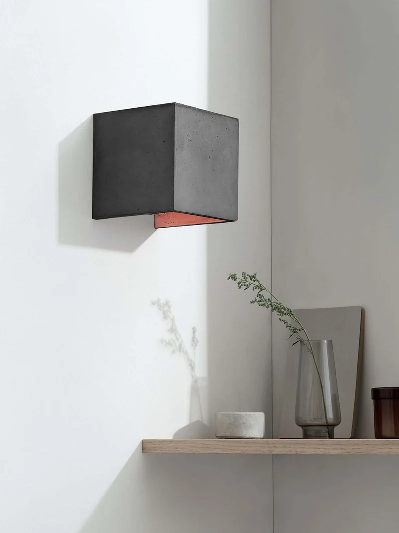 Gantlights B3 Wandlampe quadratisch Beton