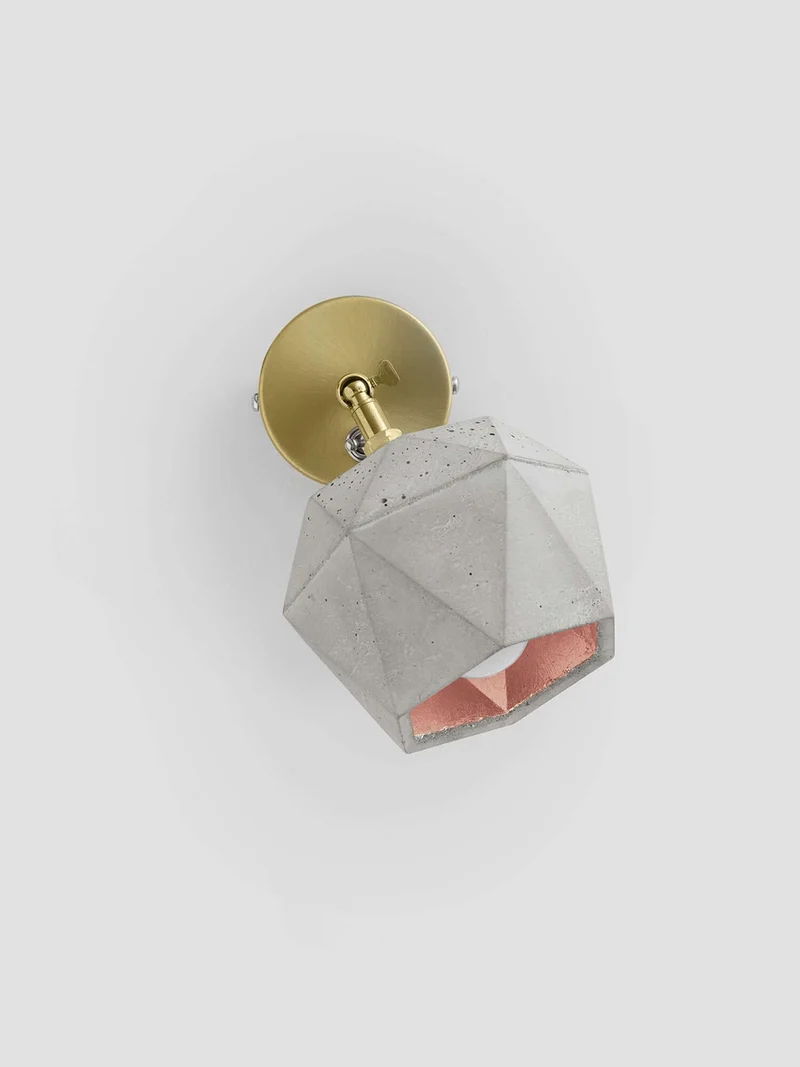 Gantlights T2 Wandspot Beton trianguliert