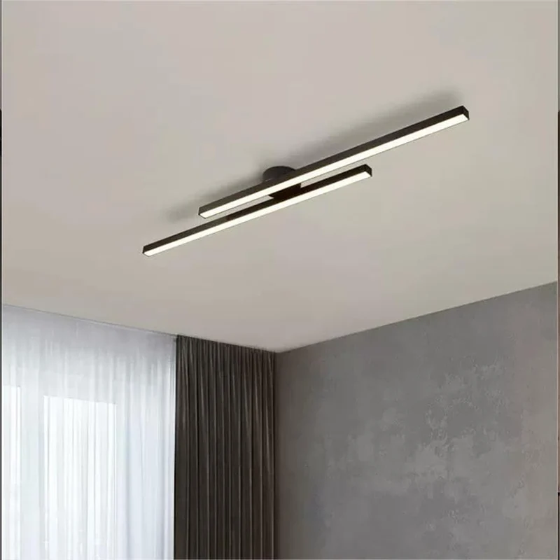 Semi-Inbouw Plafondlamp Aluminium LED Modern Zwart Wit Goud Dimbaar 35-47 Inch voor Woonkamer Slaapkamer | Sansoti