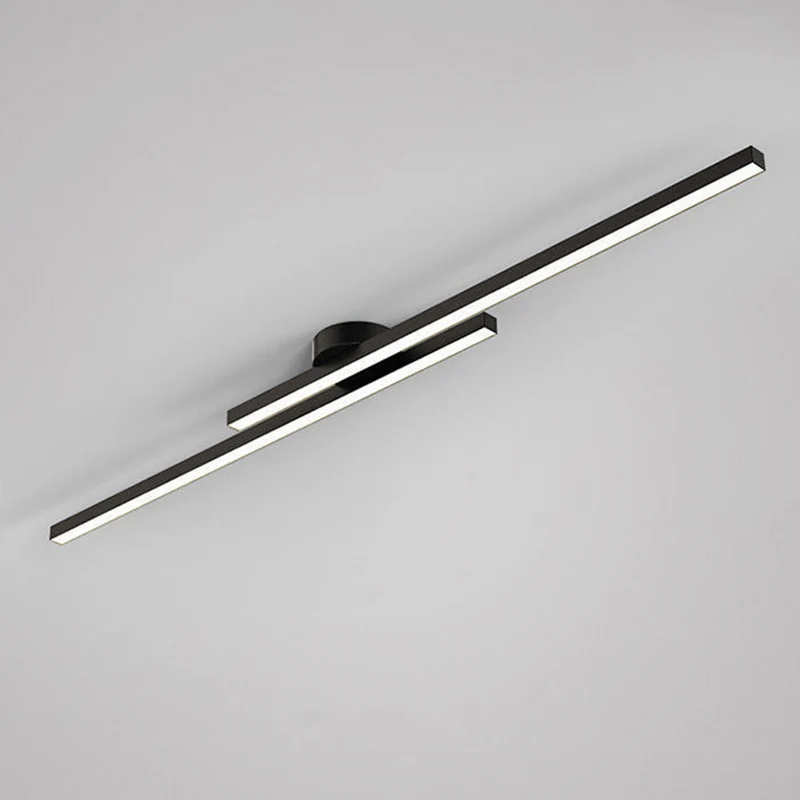 Semi-Inbouw Plafondlamp Aluminium LED Modern Zwart Wit Goud Dimbaar 35-47 Inch voor Woonkamer Slaapkamer | Sansoti