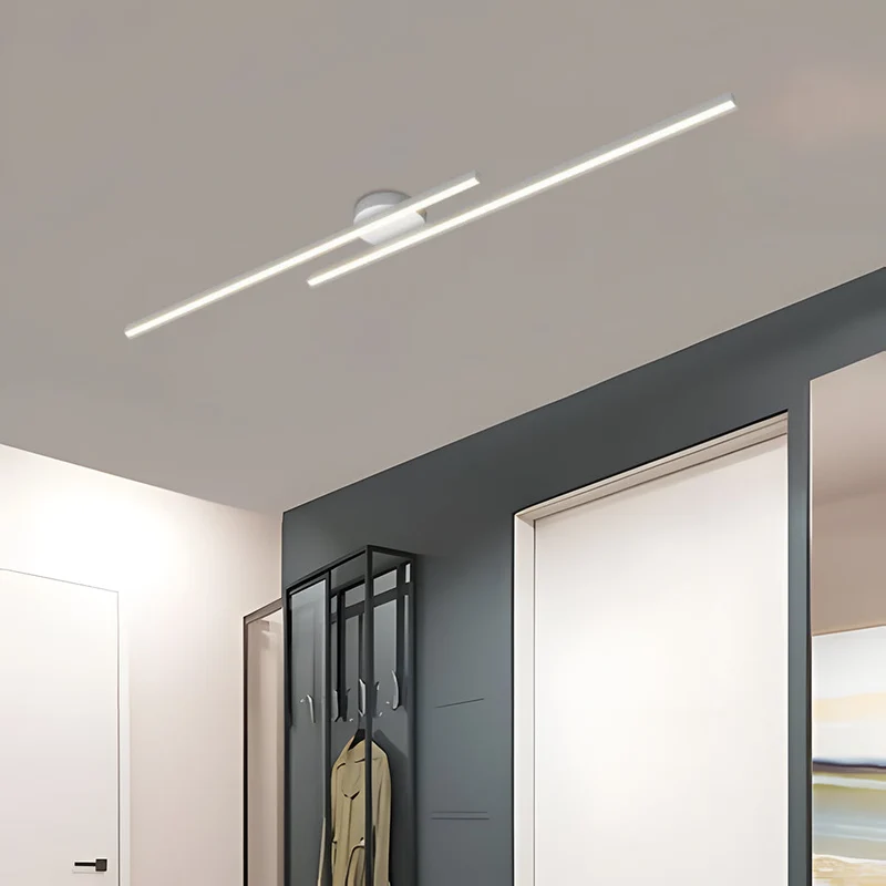 Semi-Inbouw Plafondlamp Aluminium LED Modern Zwart Wit Goud Dimbaar 35-47 Inch voor Woonkamer Slaapkamer | Sansoti